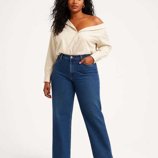 Straight leg jeans